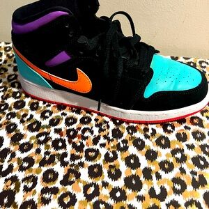 Nike Black and Purple Trainers